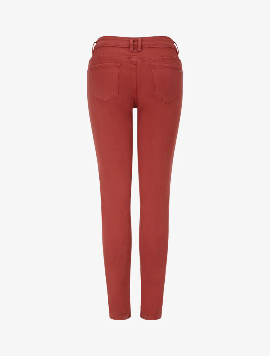 Jean uni classique coupe slim - Rouille - Image 2