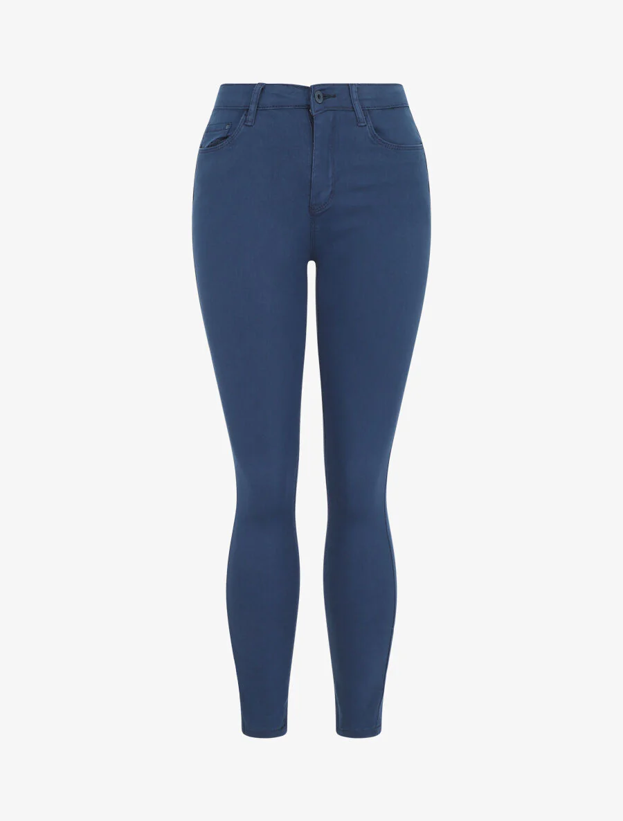 Jean uni coupe skinny - Marine