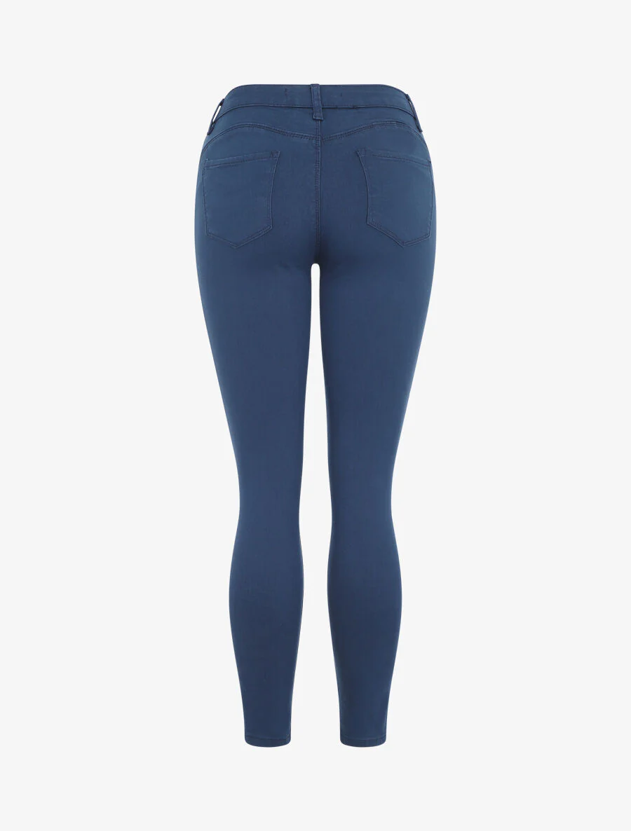 Jean uni coupe skinny - Marine - Image 2