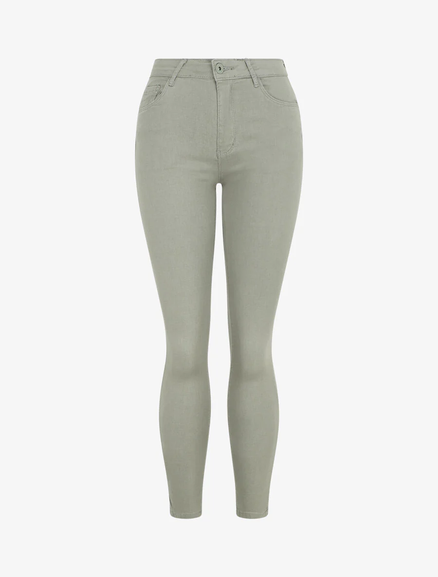Jean uni coupe skinny - Kaki