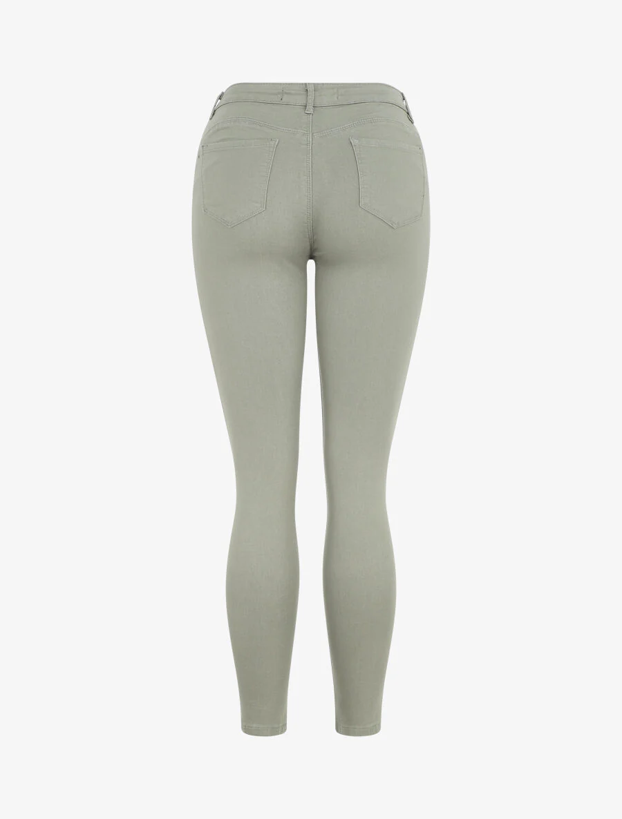 Jean uni coupe skinny - Kaki - Image 2