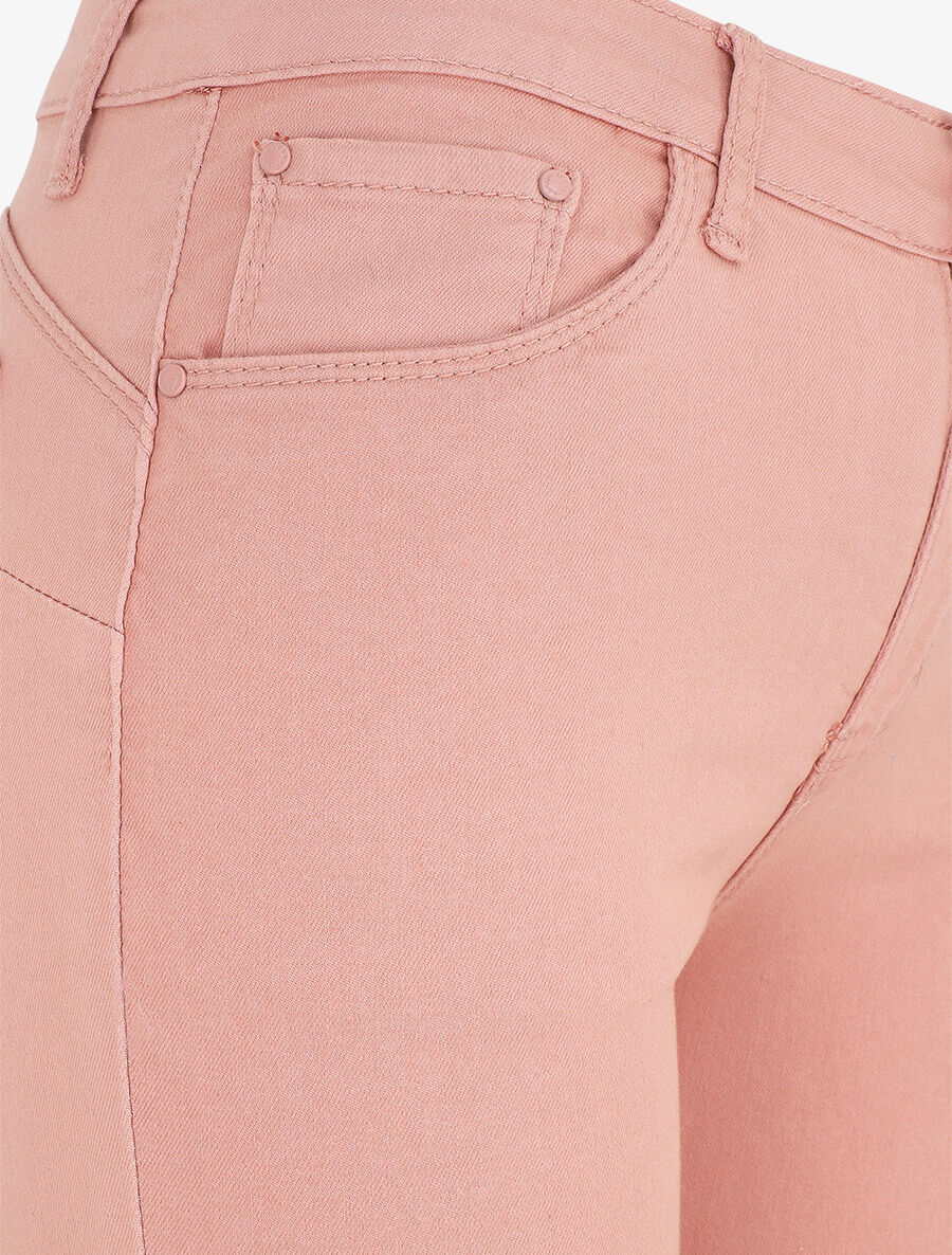 Jean uni coupe skinny - Rose saumon - Image 3