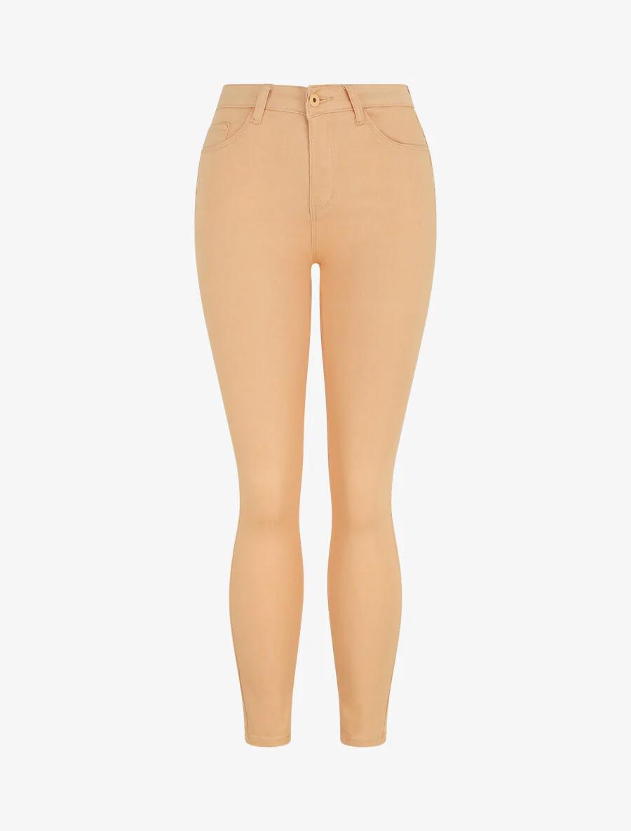 Jean uni coupe skinny - Orange