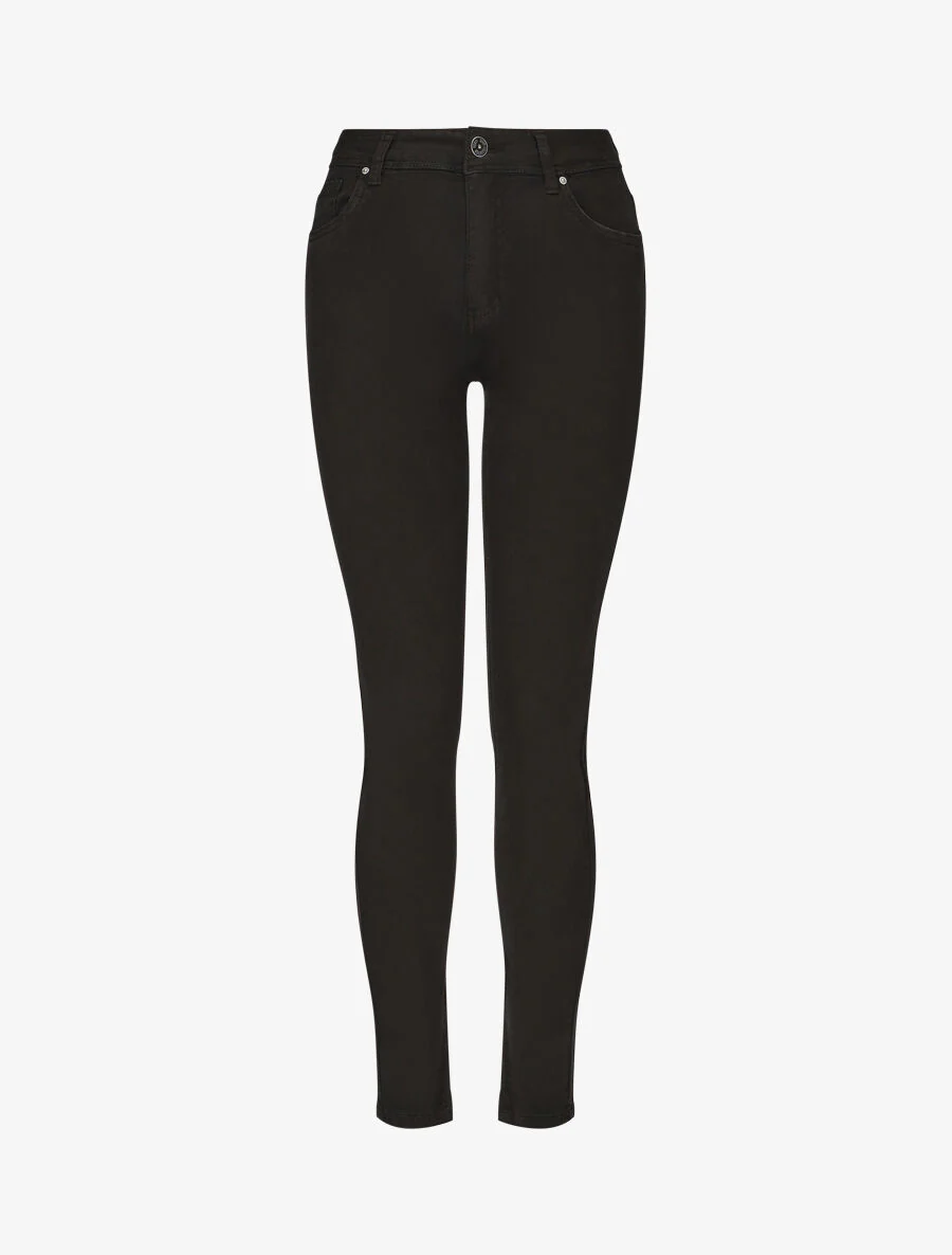 Jean uni coupe slim - Noir