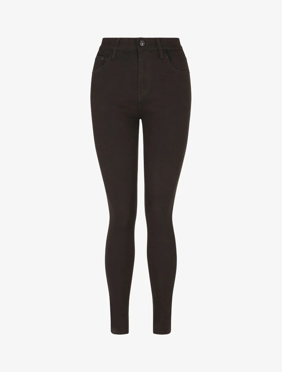 Jean uni coupe slim - Noir