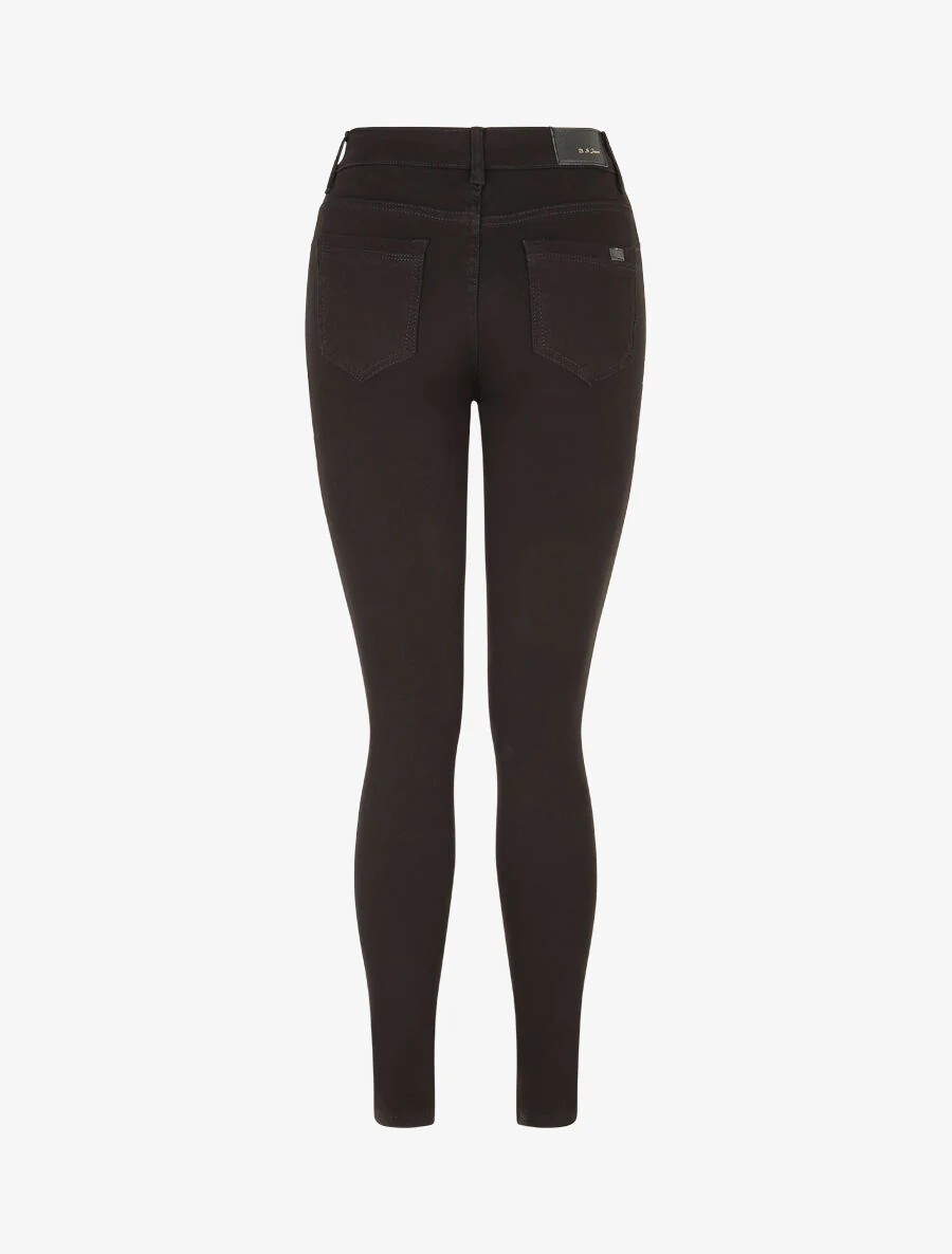 Jean uni coupe slim - Noir - Image 2