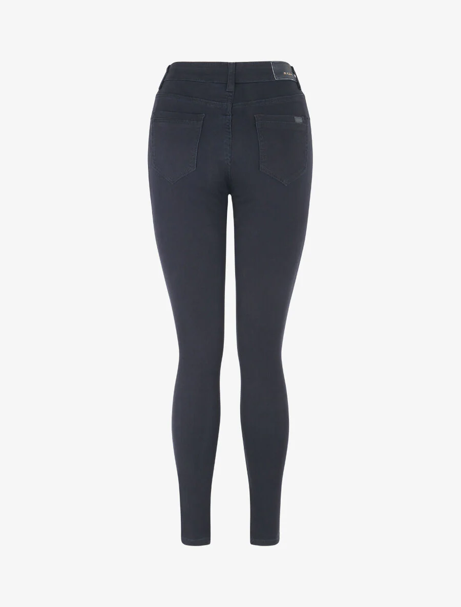 Jean uni coupe slim - Marine - Image 2