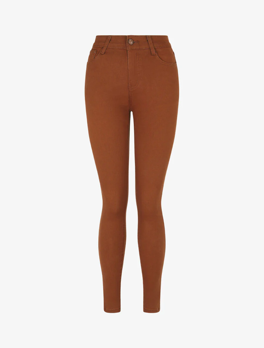 Jean uni coupe slim - Rouille
