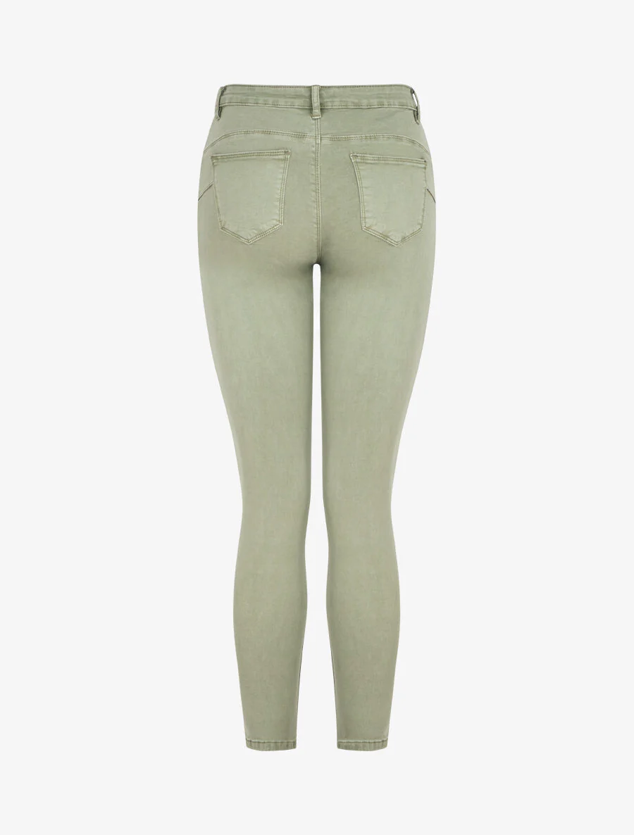Jean uni standard coupe slim - Kaki clair - Image 2