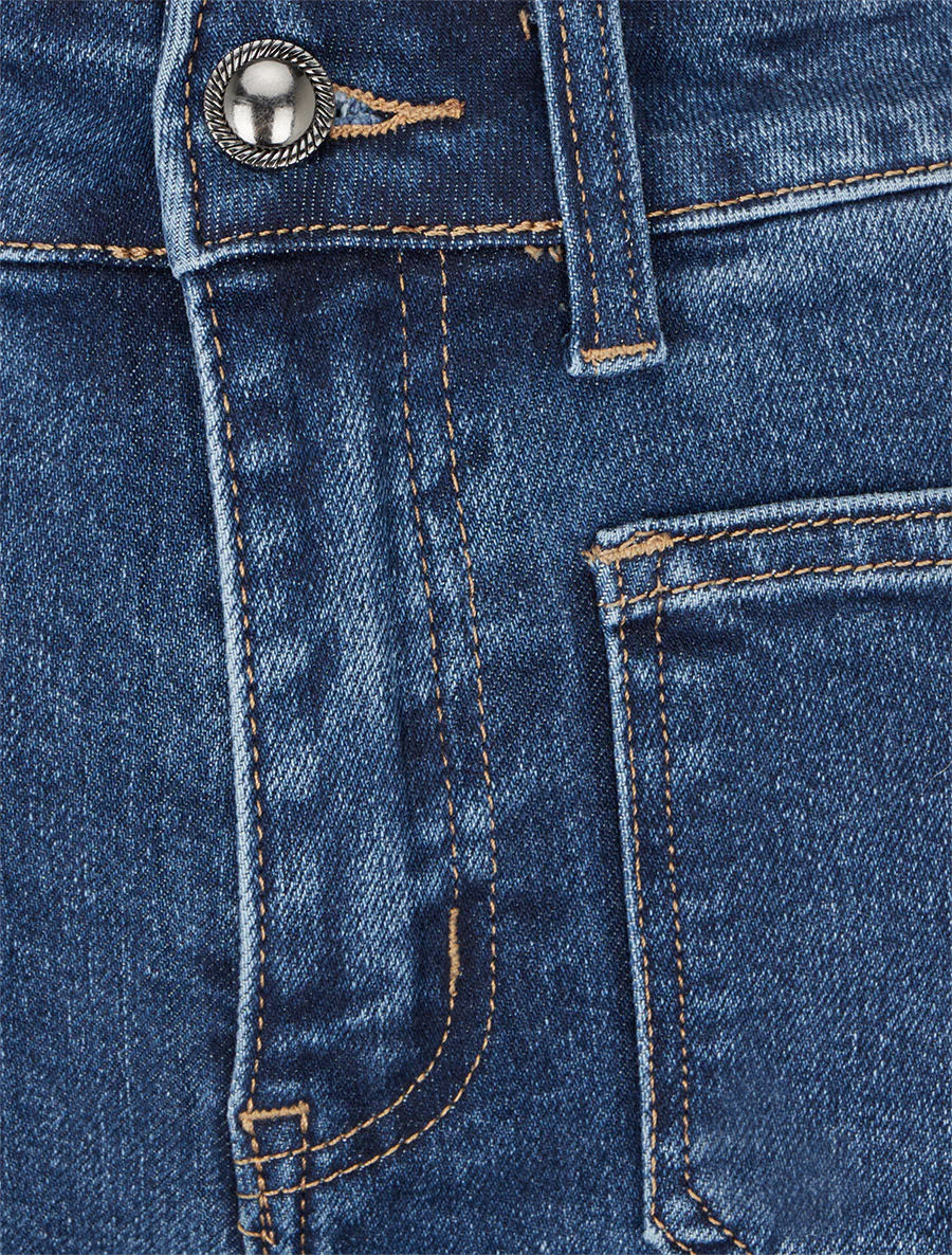 Jean wide leg coupe droite - Bleu - Image 3