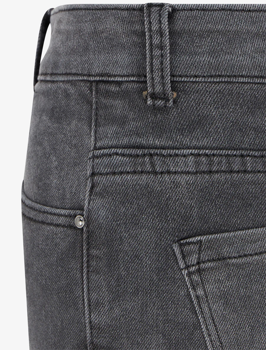 Jean wide leg coupe droite - Gris - Image 3