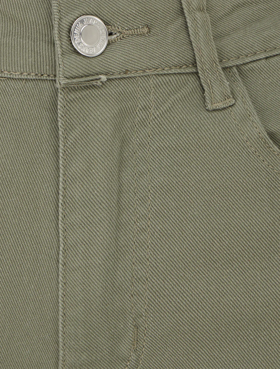 Jean wide leg coupe droite - Kaki - Image 3