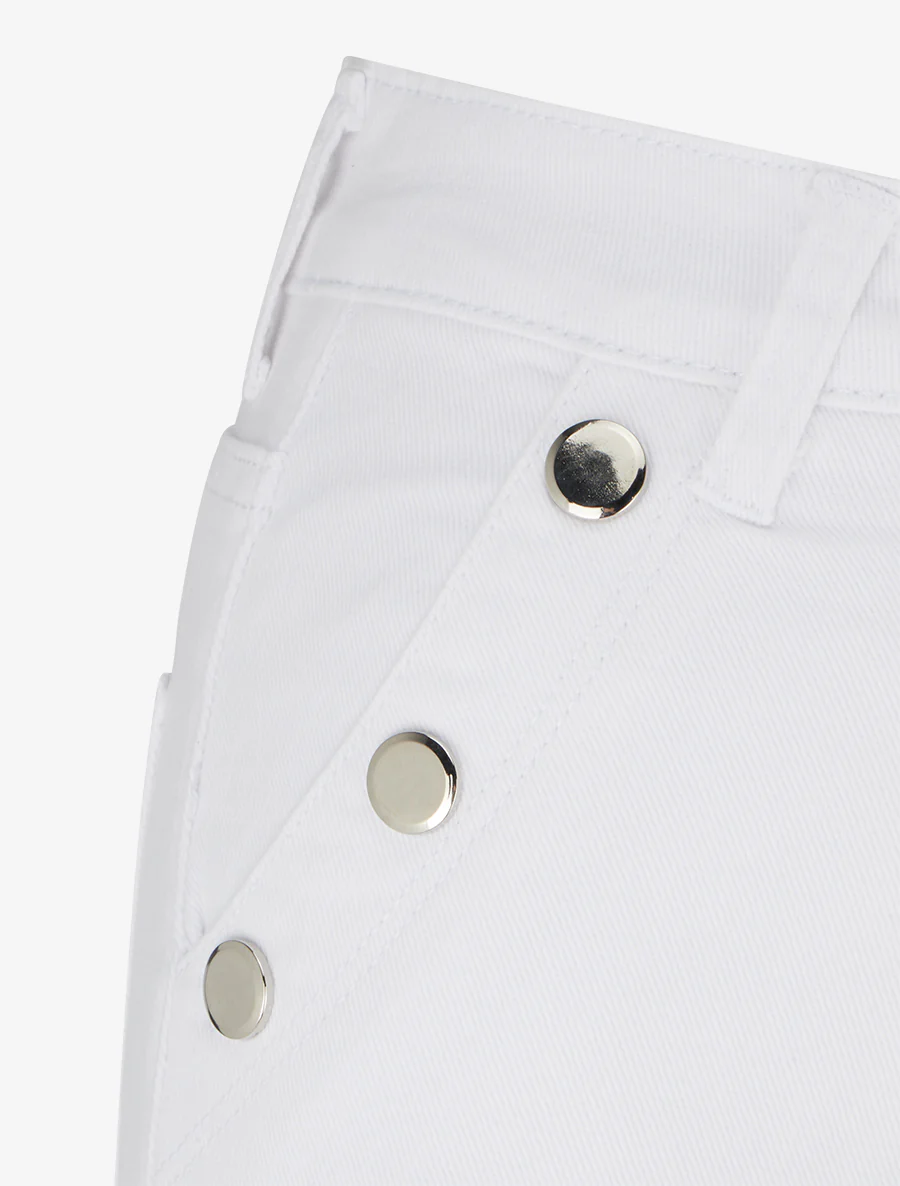 Jean wide leg coupe droite - Blanc - Image 3