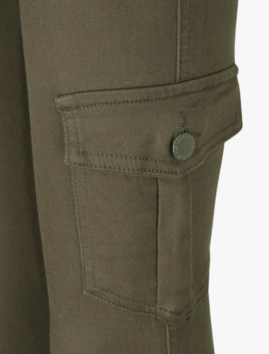Jeans slim style cargo - Kaki - Image 3