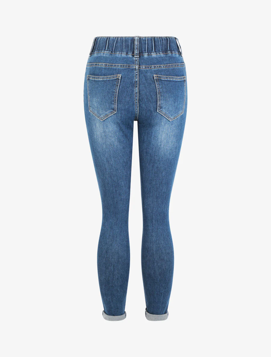 Jegging à ourlet - Bleu - Image 2