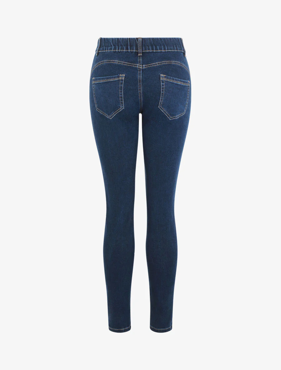Jegging skinny push-up grande taille - Bleu - Image 2