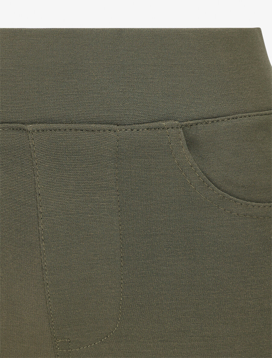 Jegging uni taille standard coupe slim - Kaki - Image 3