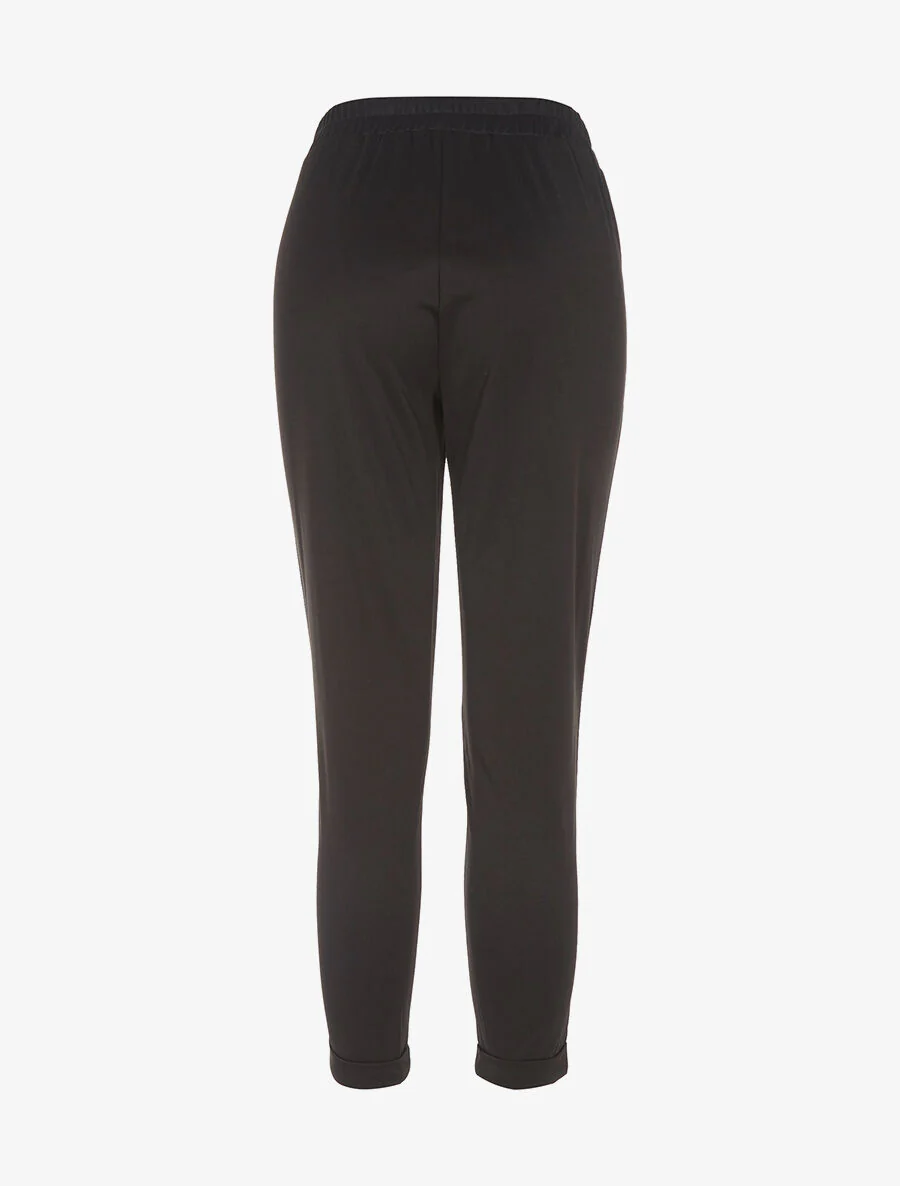 Jogpants 7/8 lignes sur les côtés - noir/rouge - Image 2