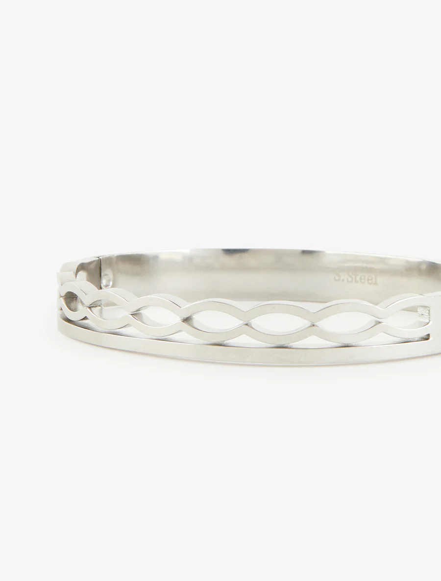 Jonc à tresse celtique - Argent - Image 3