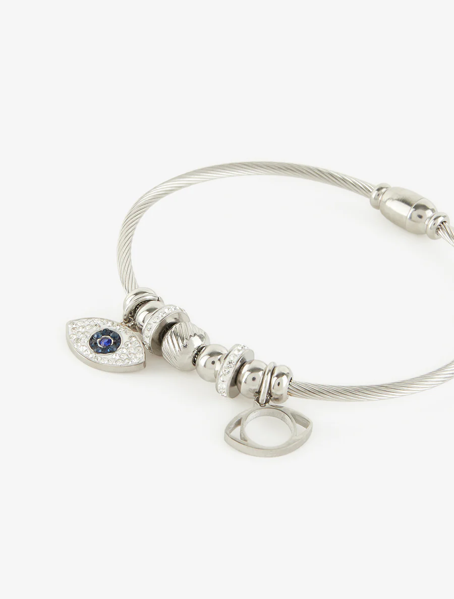 Jonc charms à breloques - Argent - Image 3
