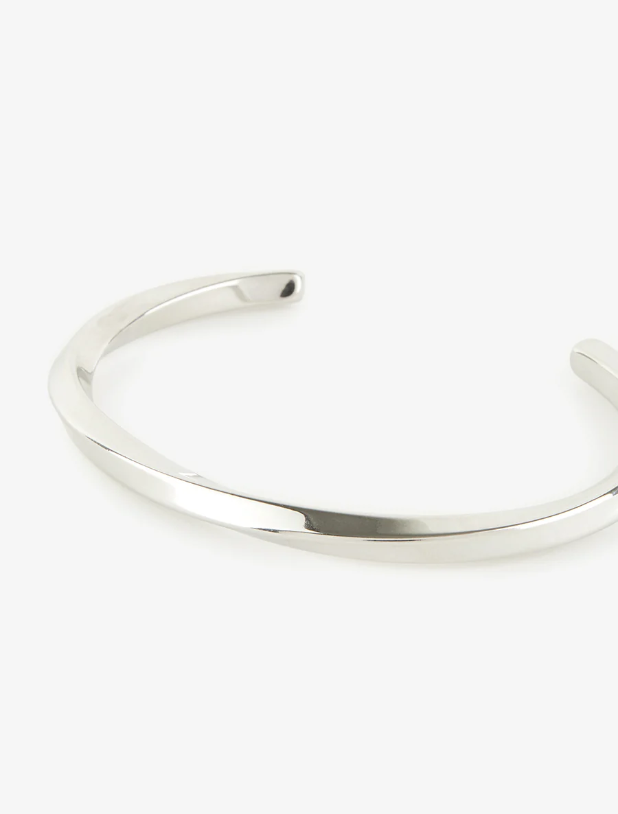 Jonc ouvert torsadé - Argent - Image 3