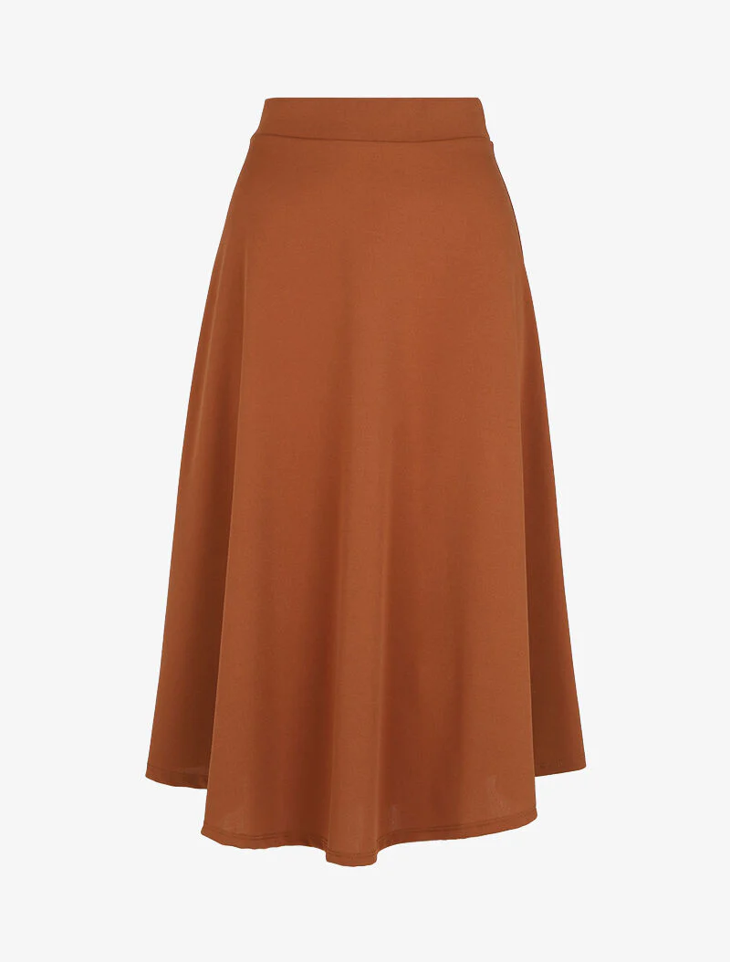 Jupe cloche longue - Camel