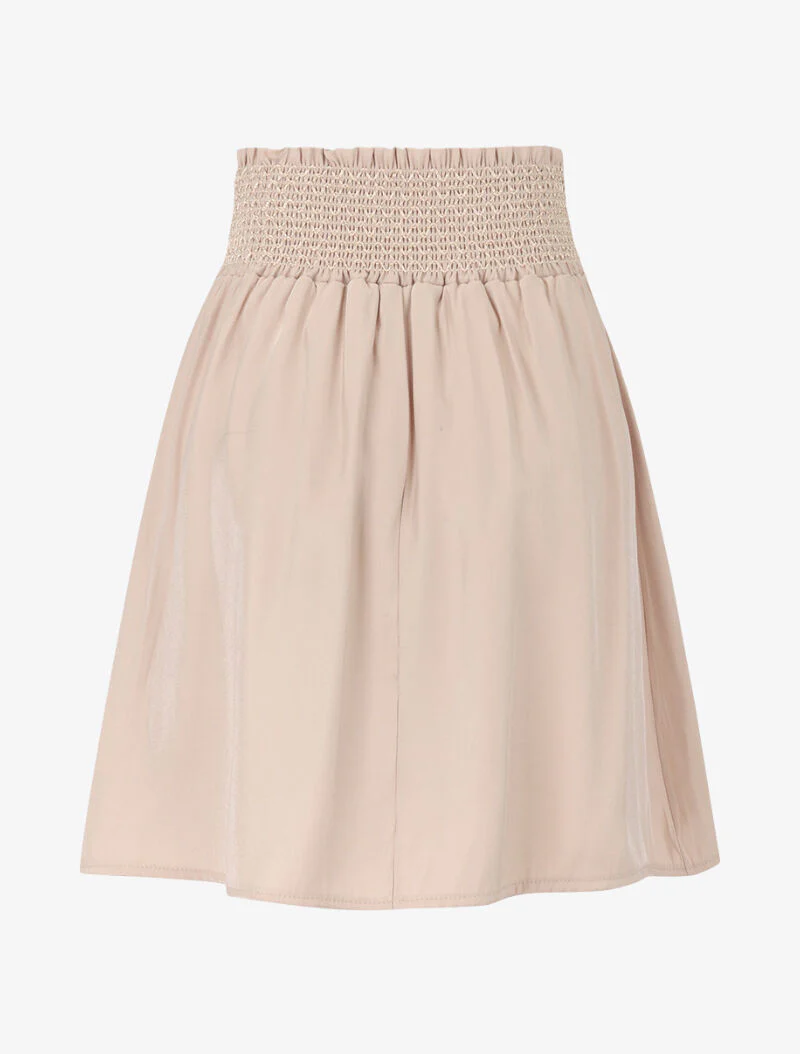 Jupe irisée à taille brodée - beige - Image 2