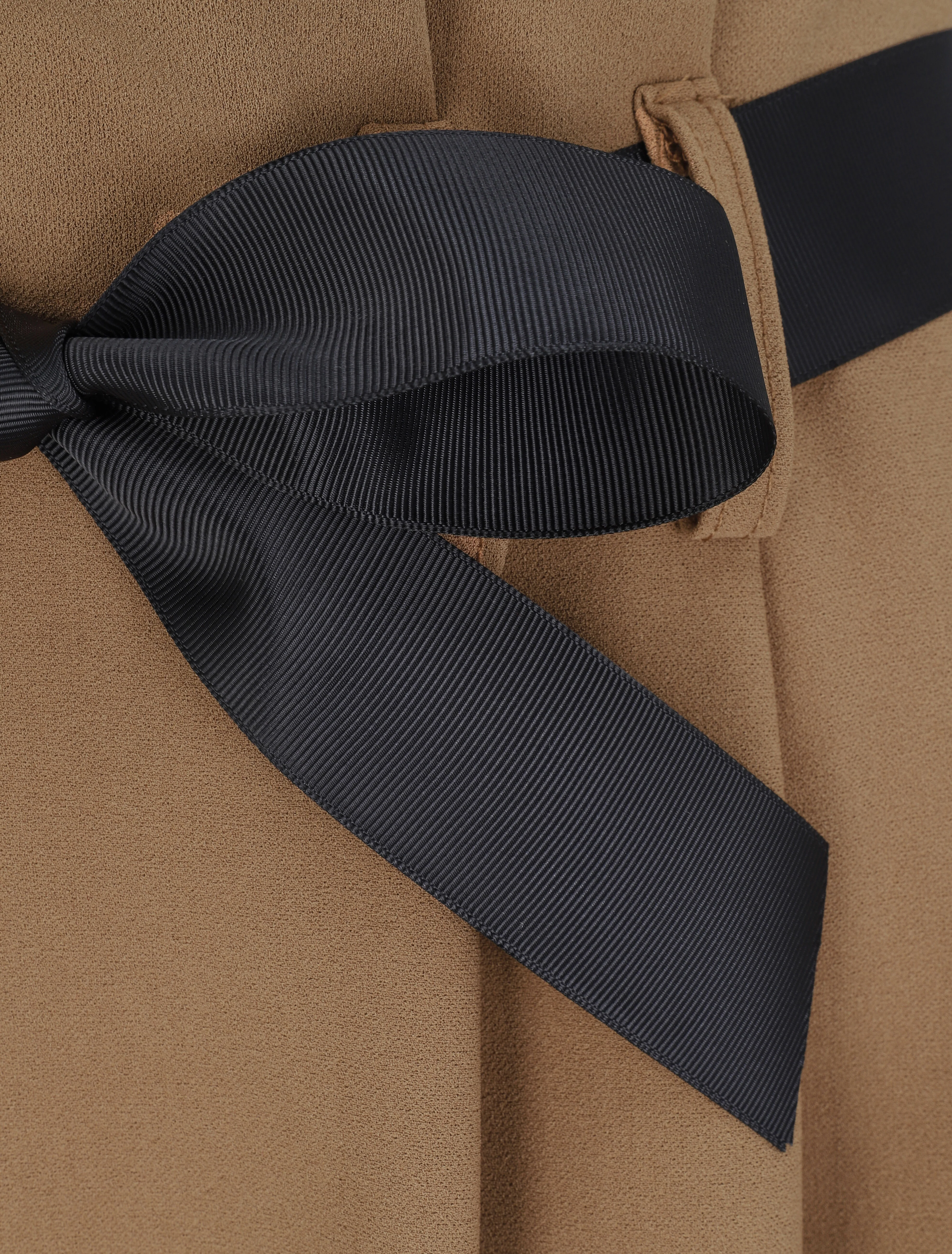 Jupe midi asymétrique - Marron - Image 3