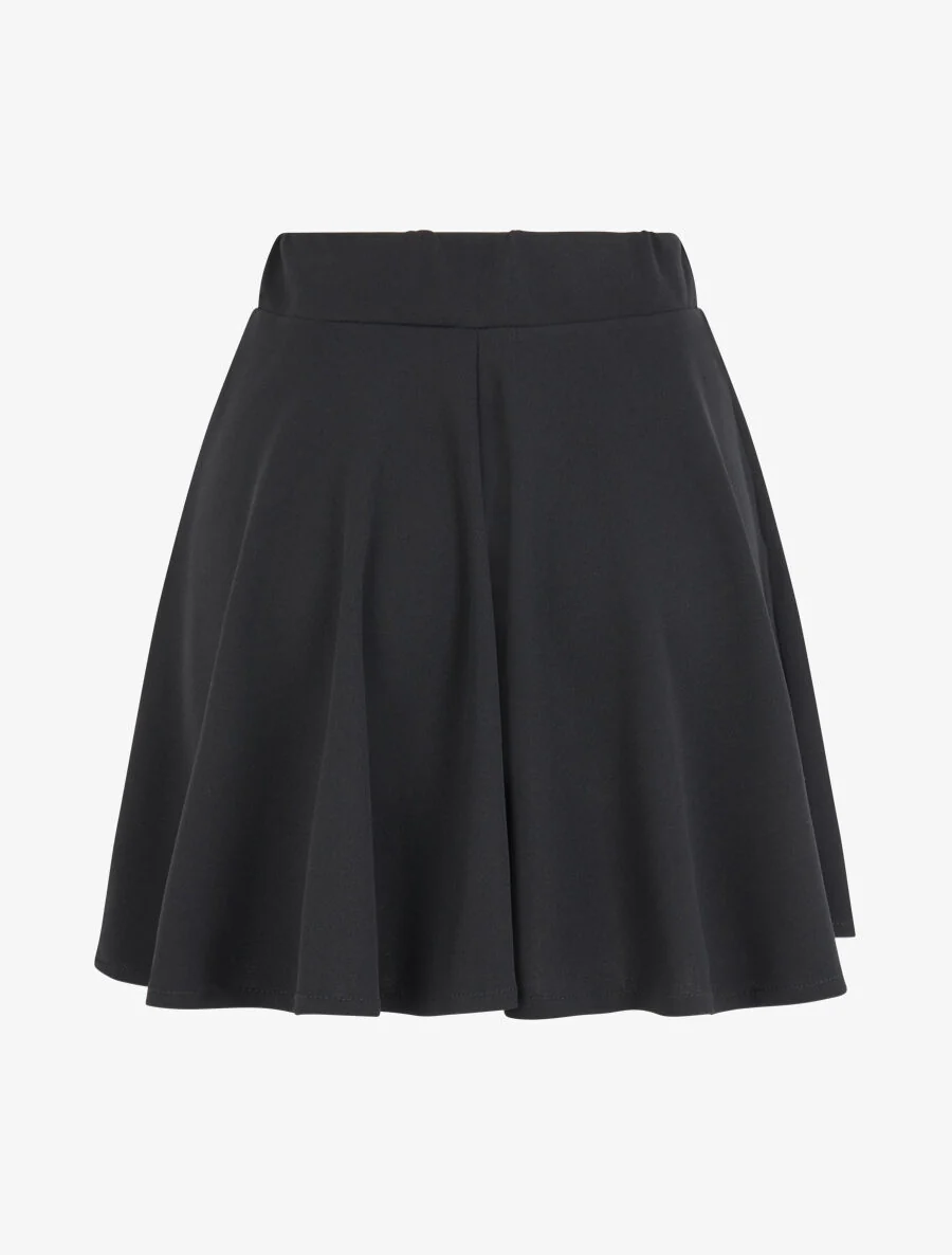 Jupe patineuse à taille haute - Noir - Image 2