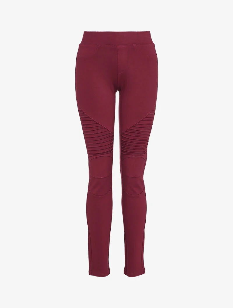 Legging à cuisses stylisées - Bordeaux