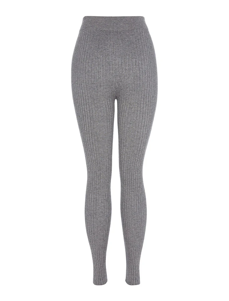 Legging côtelé - gris - Image 2