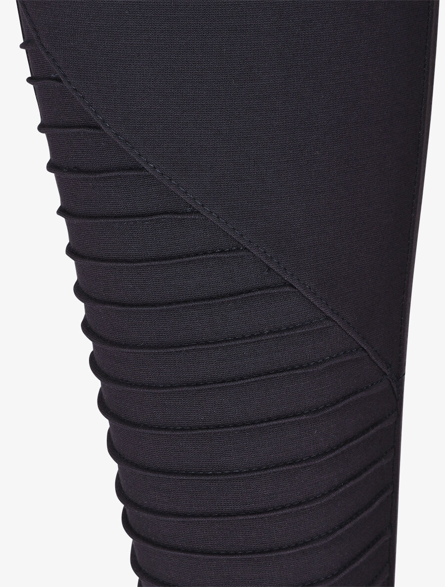 Legging grande taille style motard - Marine - Image 3