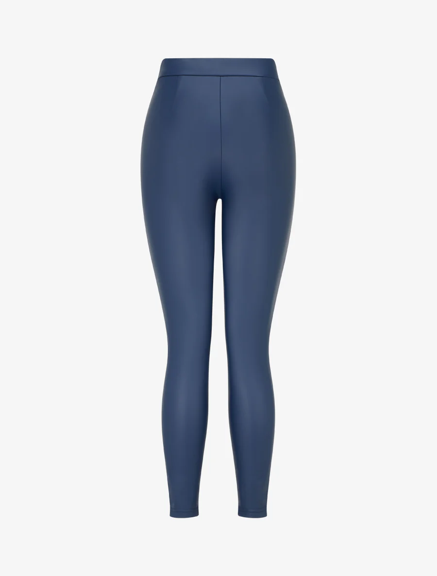 Legging skinny en simili - Bleu - Image 2
