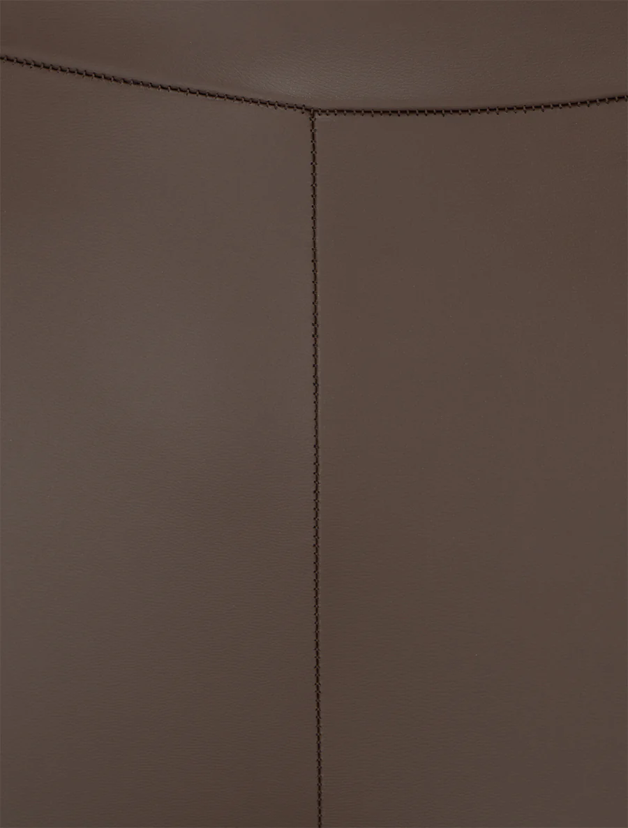 Legging uni en simili - Marron - Image 3