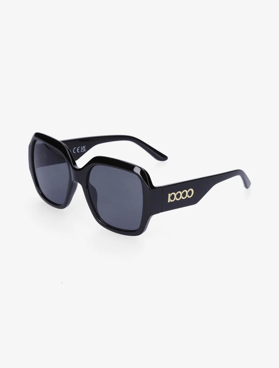 Lunettes de soleil carrées oversize - Noir