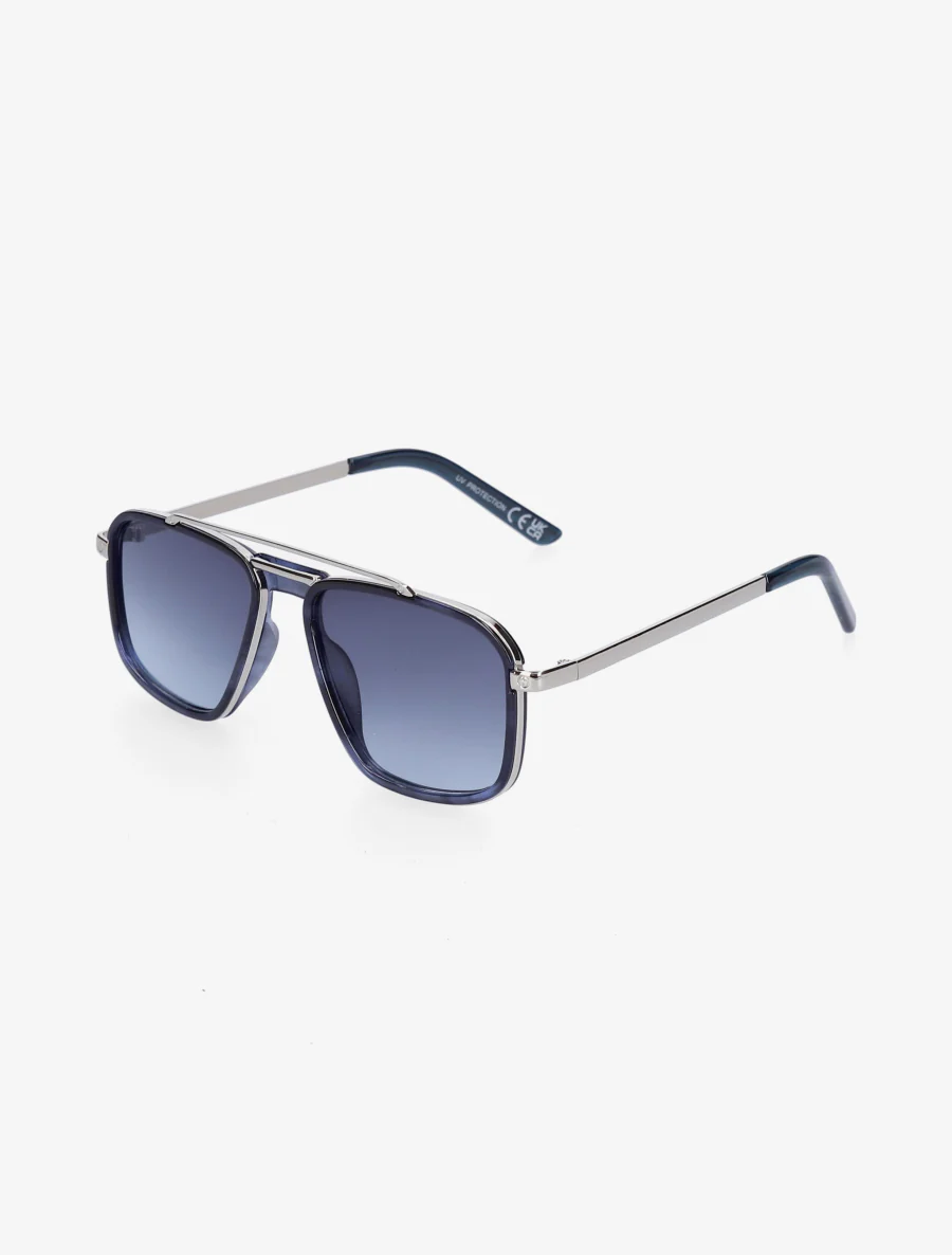 Lunettes de soleil style aviateur - Bleu