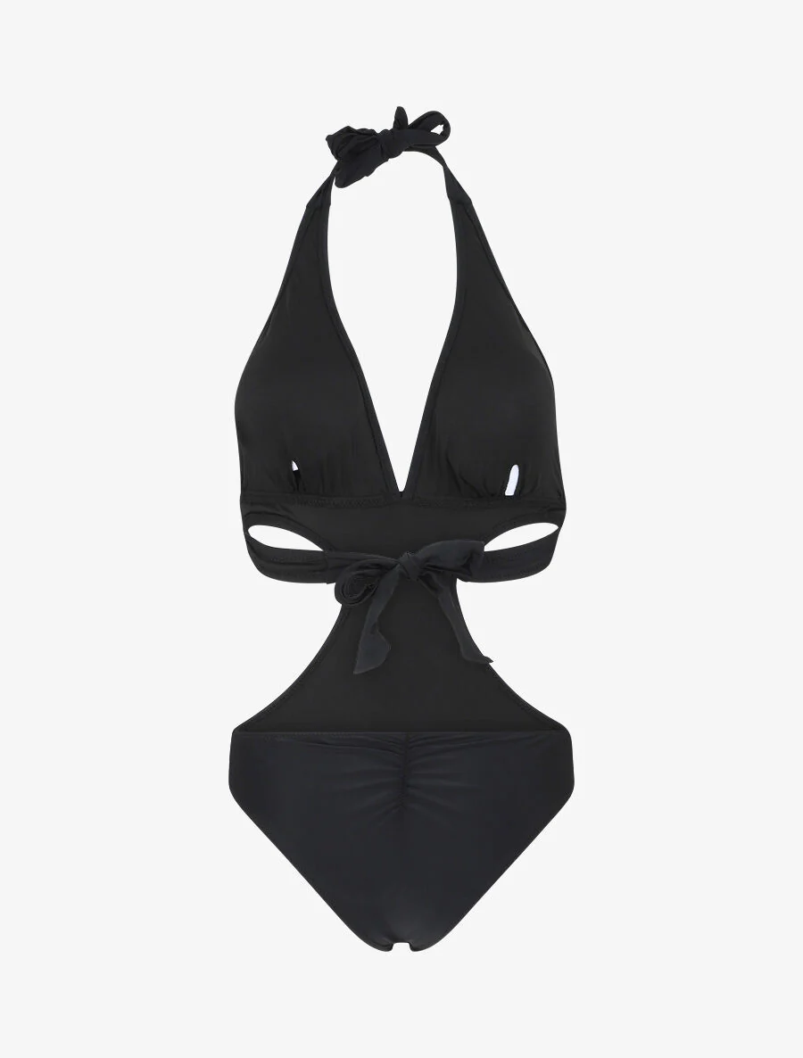 Maillot de bain échancré - Noir - Image 2
