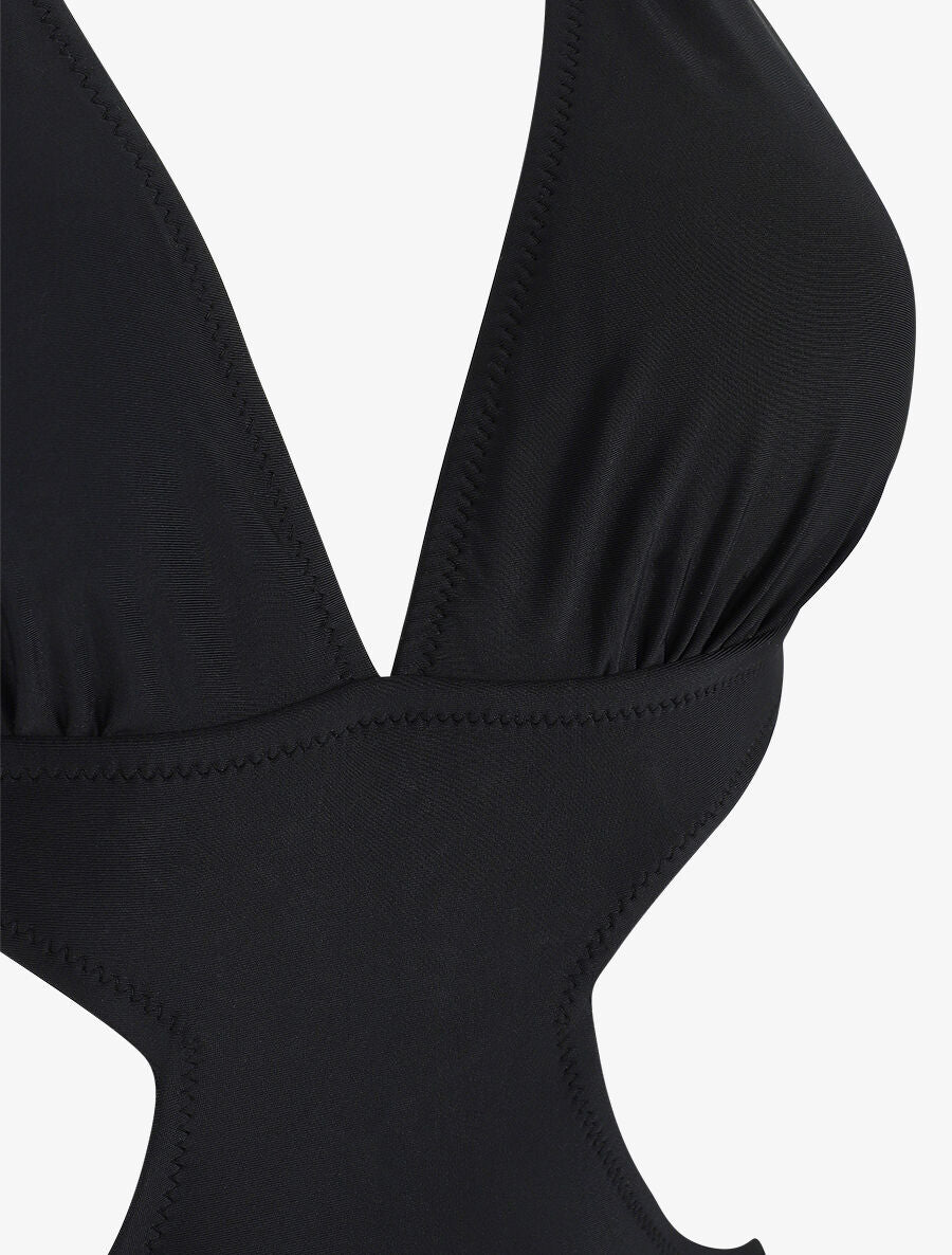 Maillot de bain échancré - Noir - Image 3