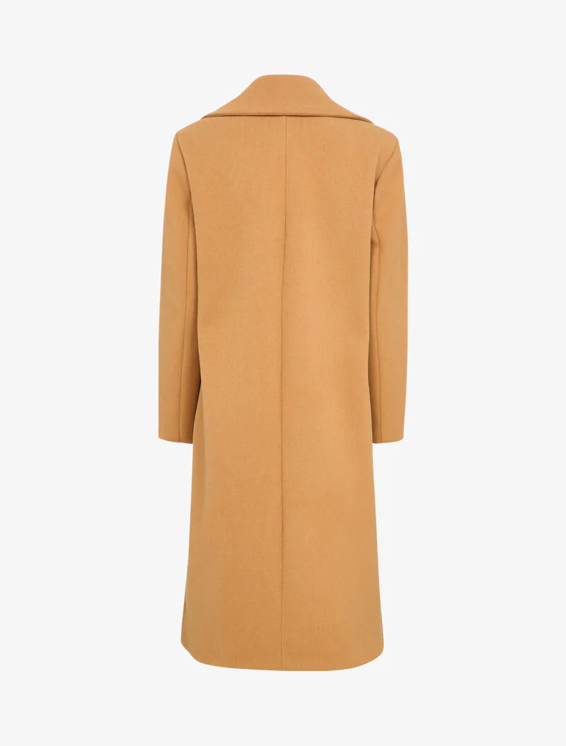 Manteau long classique oversize - Camel - Image 2