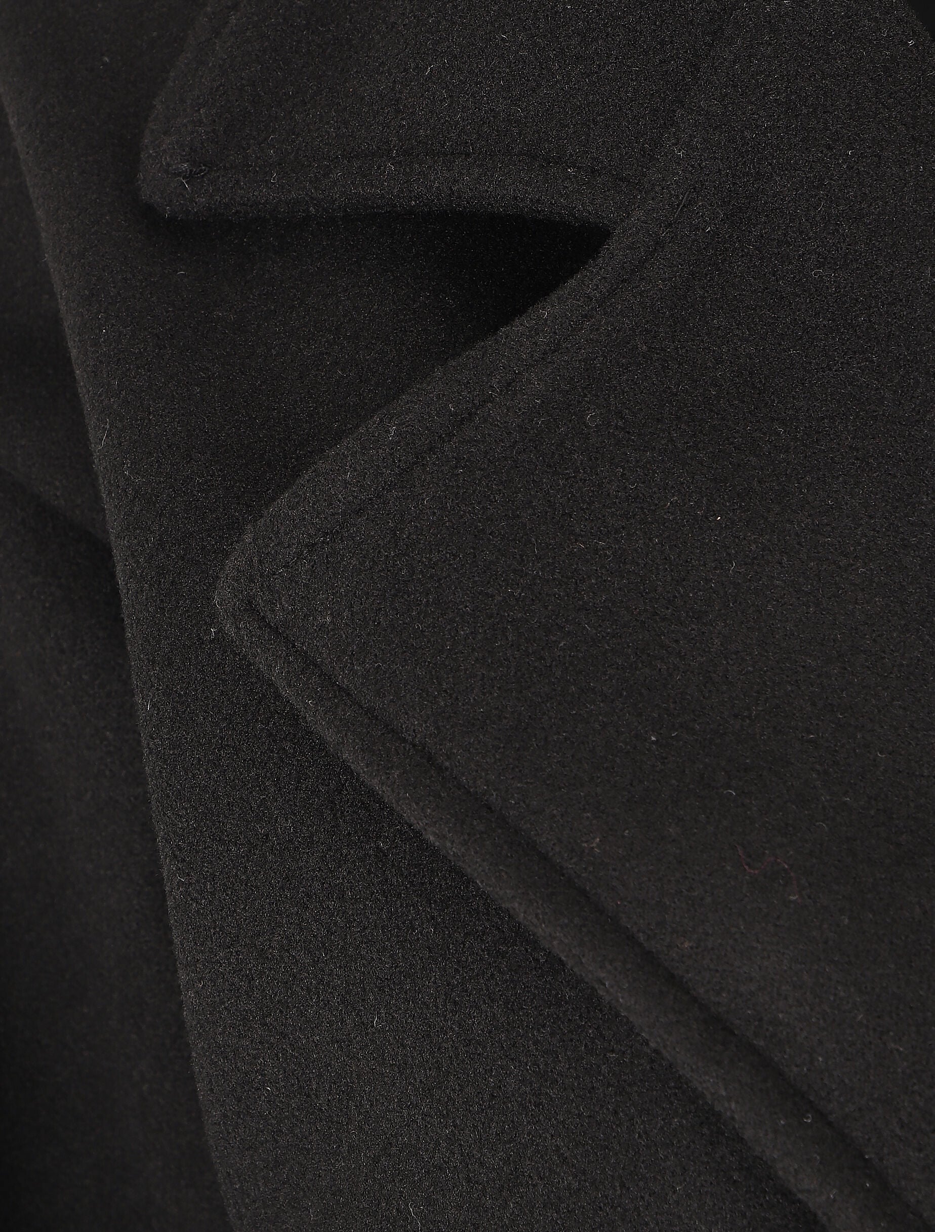Manteau long oversize - Noir - Image 3