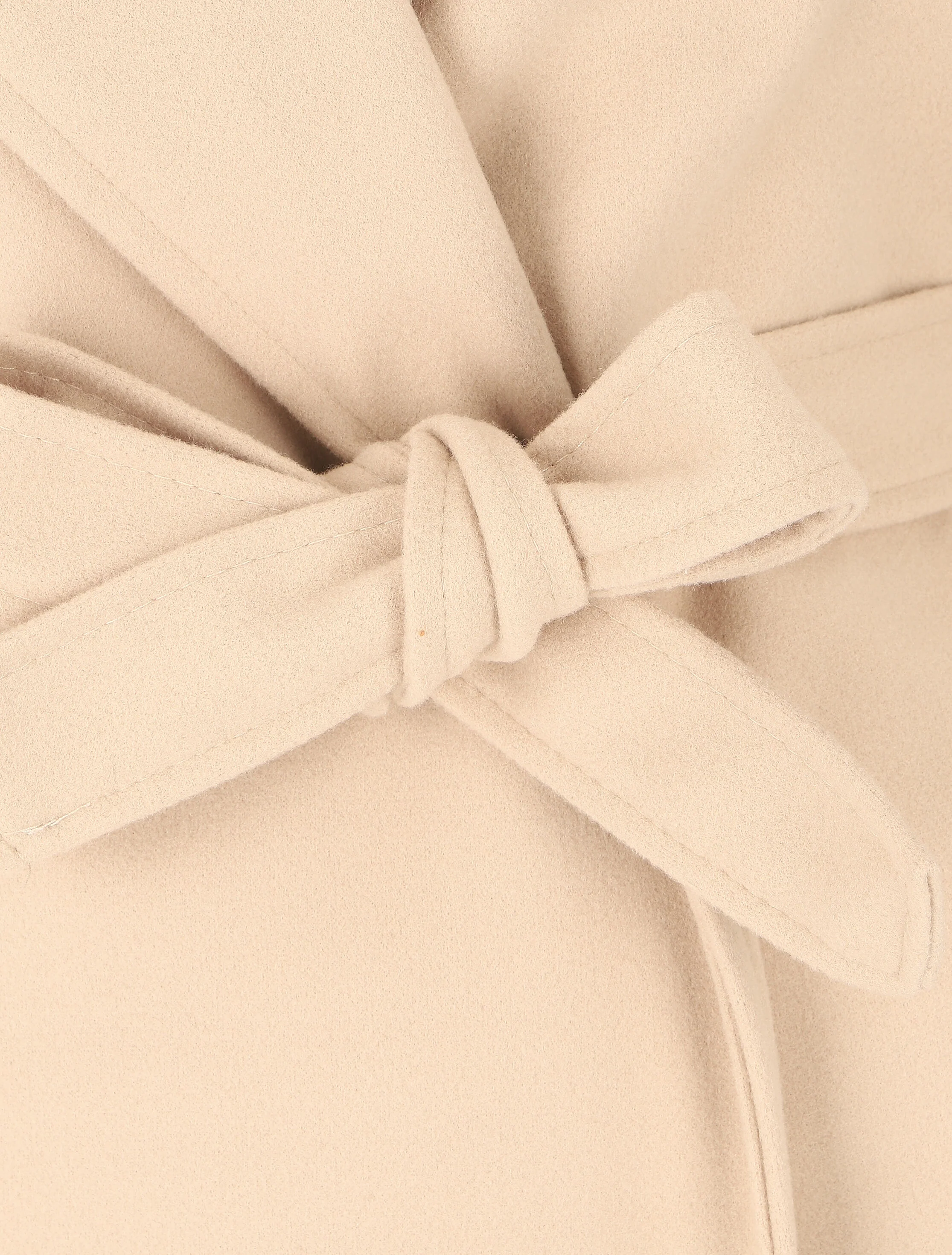 Manteau long oversize - Beige - Image 3