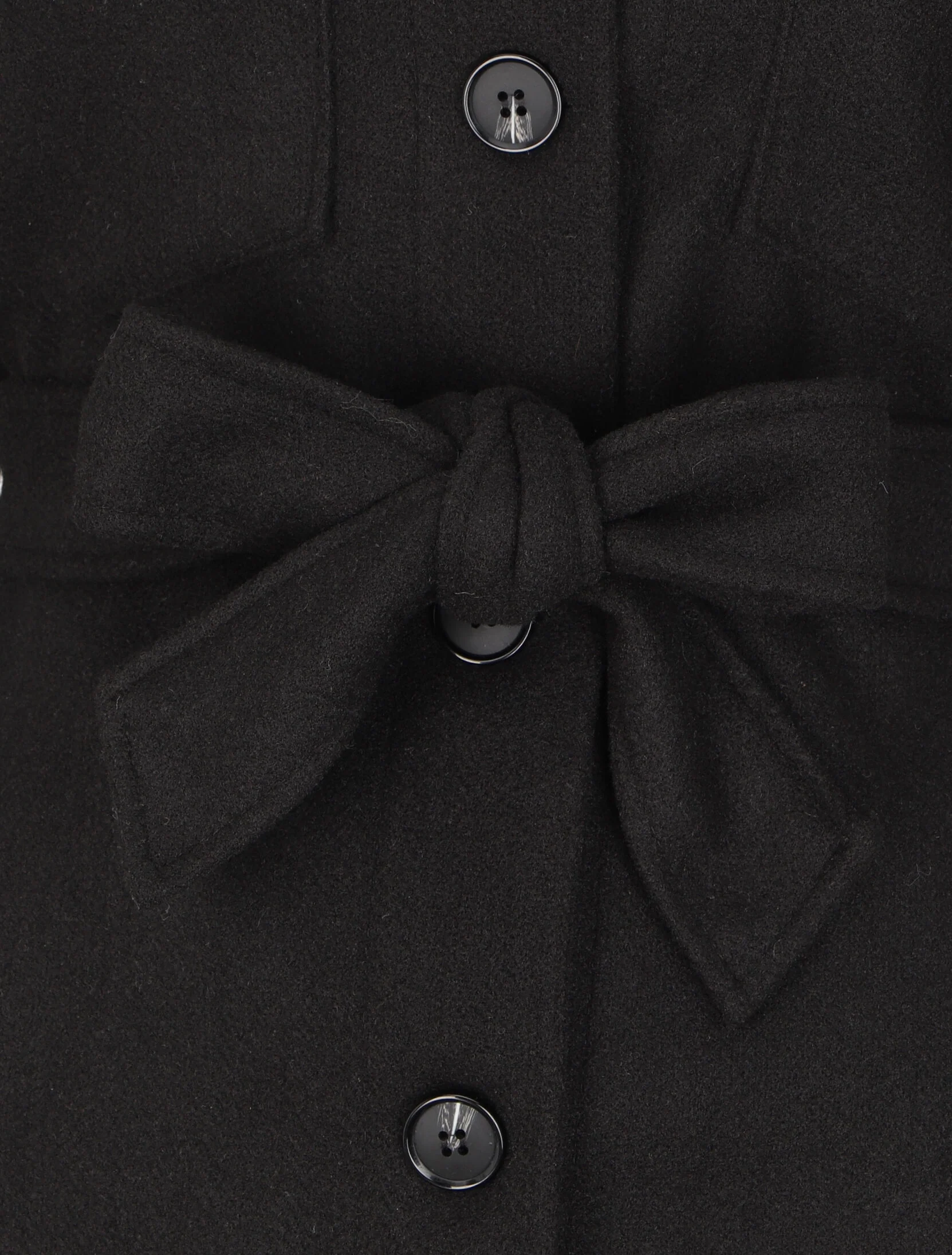 Manteau oversize à poches poitrine - Noir - Image 3