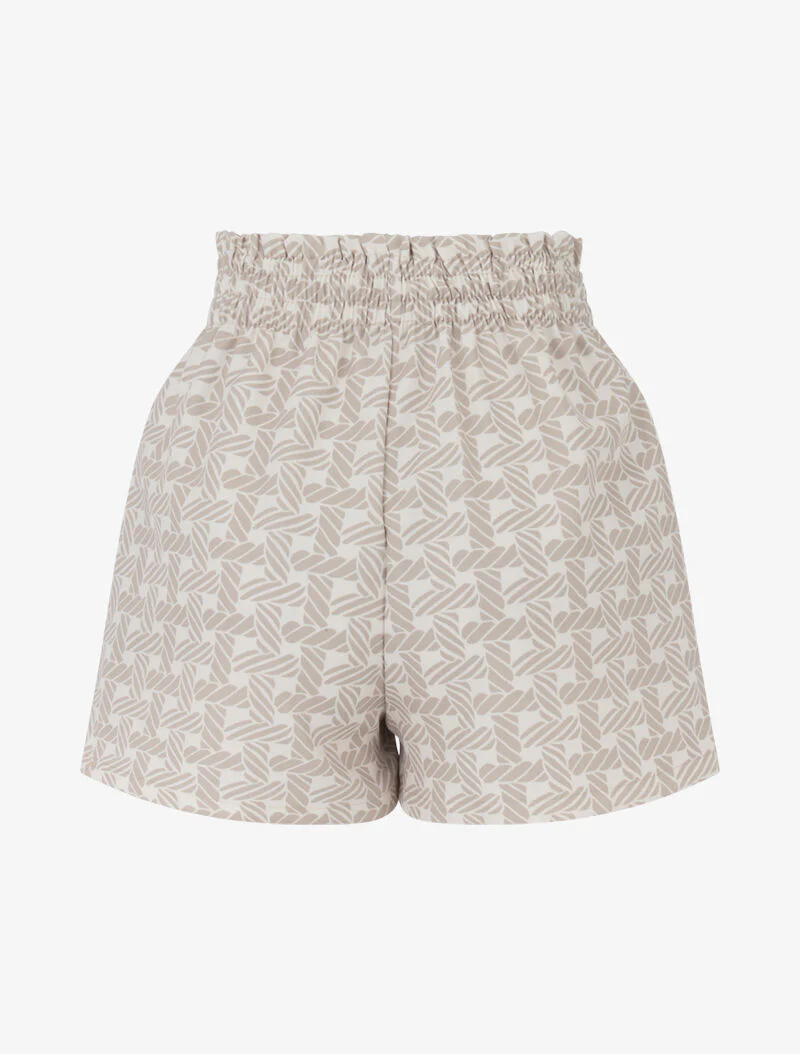 Mini short à imprimé graphique - beige - Image 2