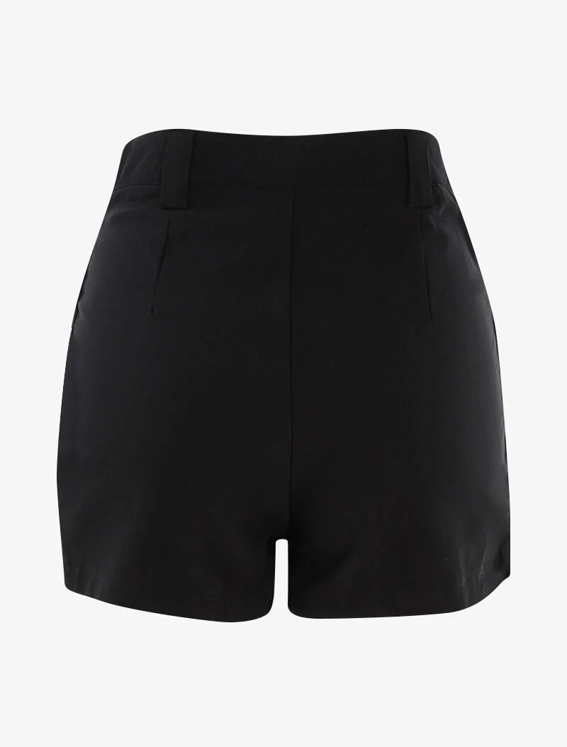 Mini short à poches stylisées - noir - Image 2