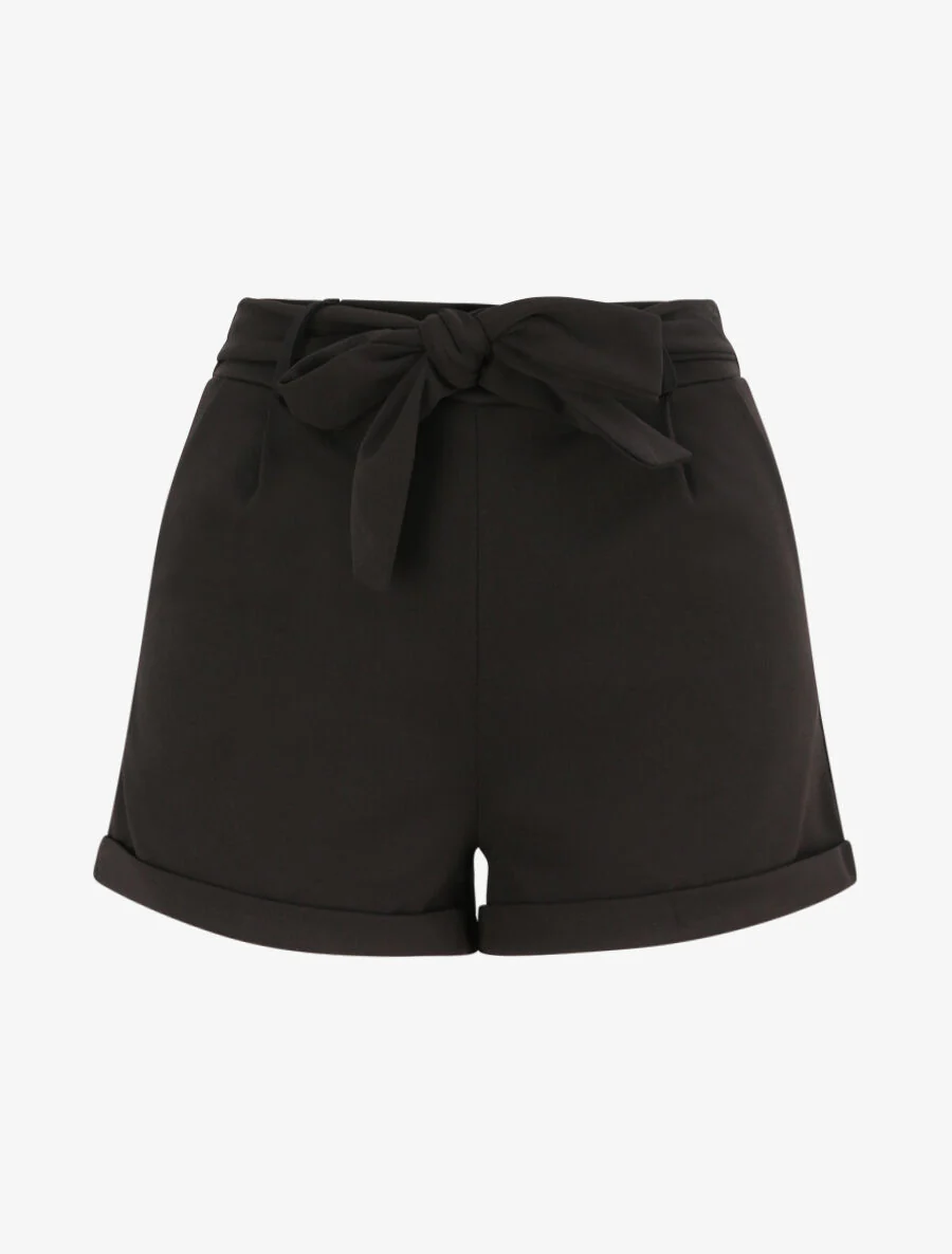 Mini short à revers - Noir