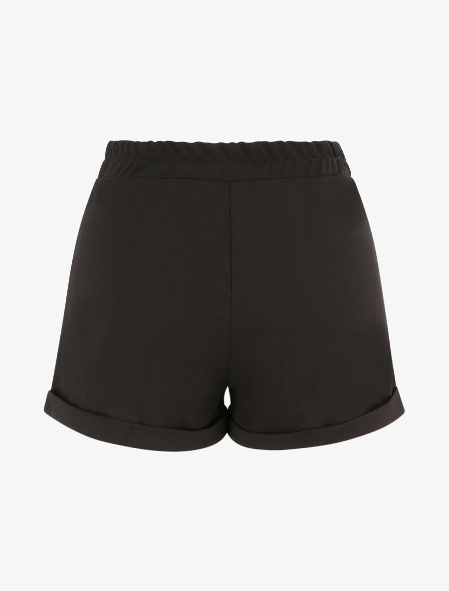 Mini short à revers - Noir - Image 2