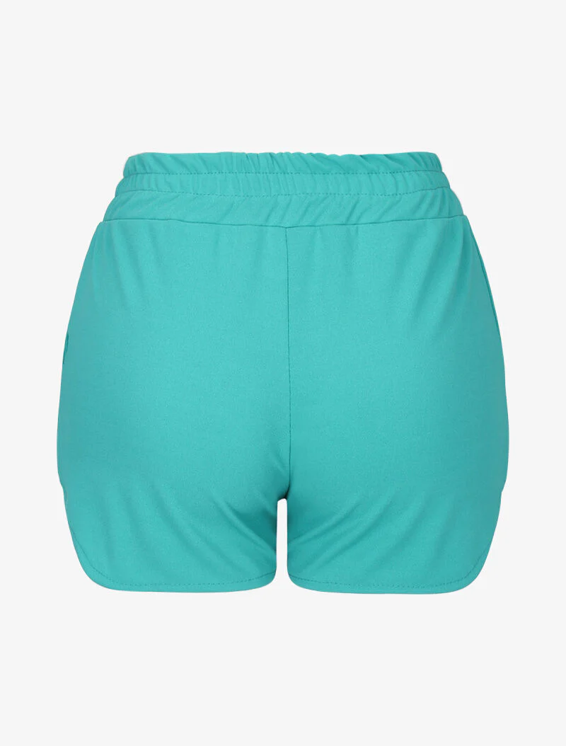 Mini short coupe droite - turquoise - Image 4