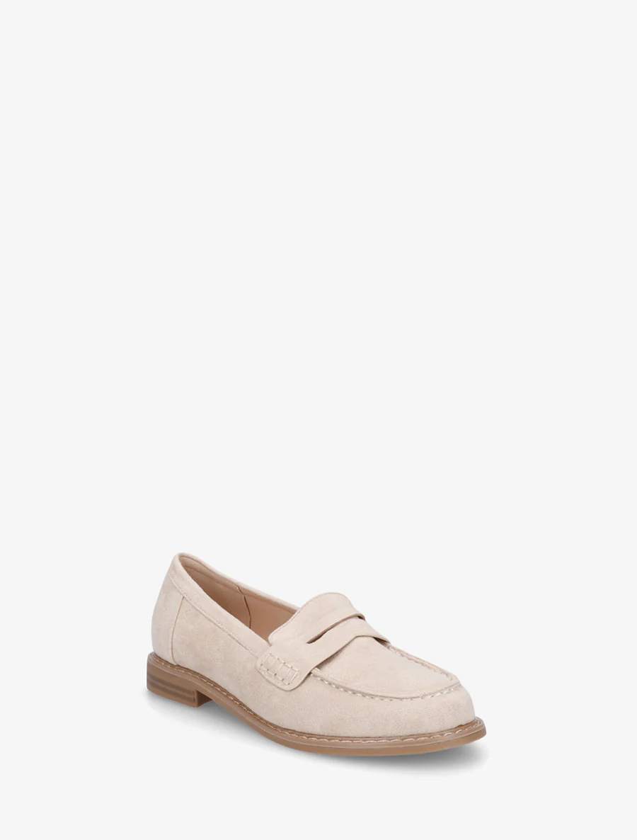 Mocassins basiques en suédine - Beige - Image 2