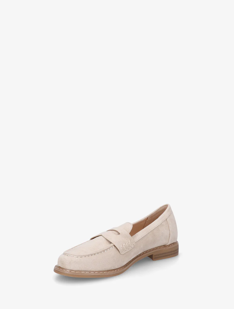 Mocassins basiques en suédine - Beige - Image 3
