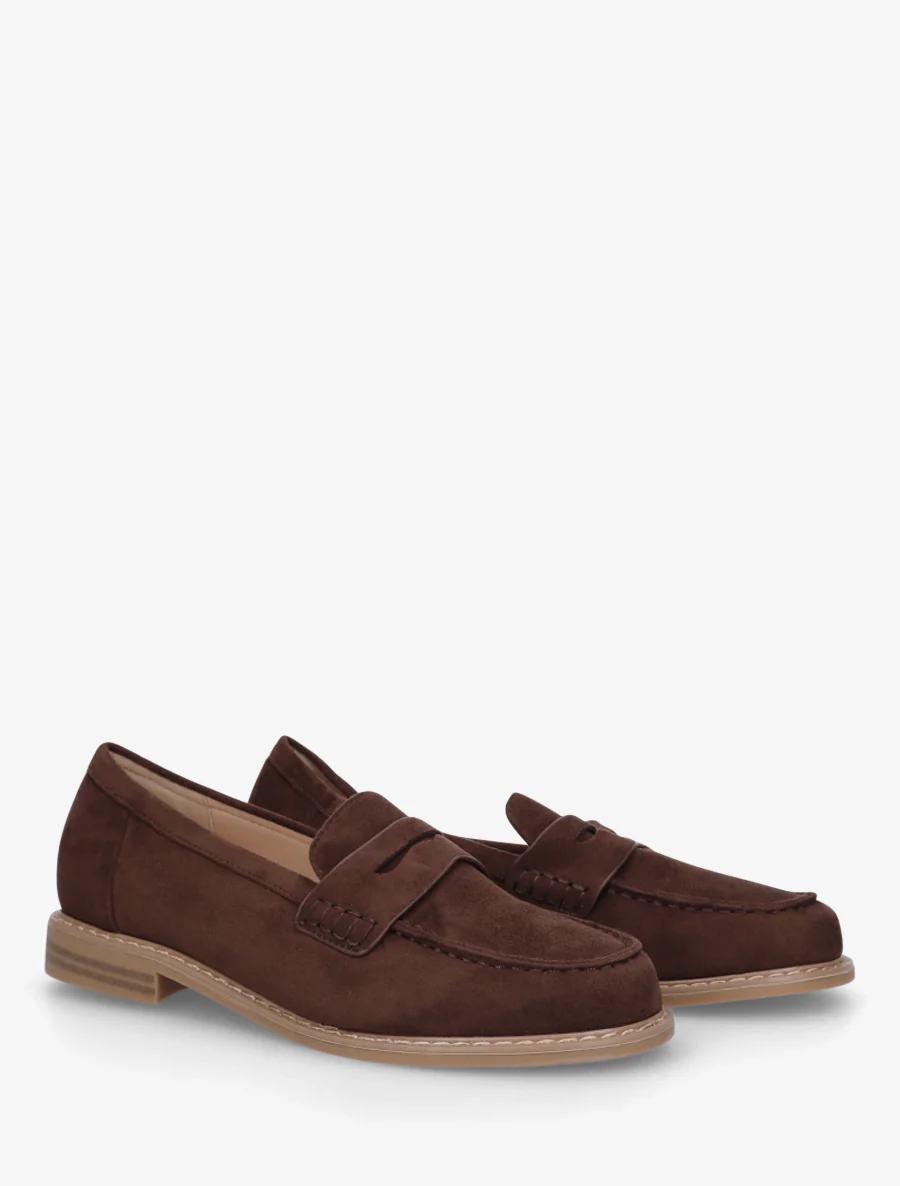 Mocassins basiques en suédine - Marron - Image 4